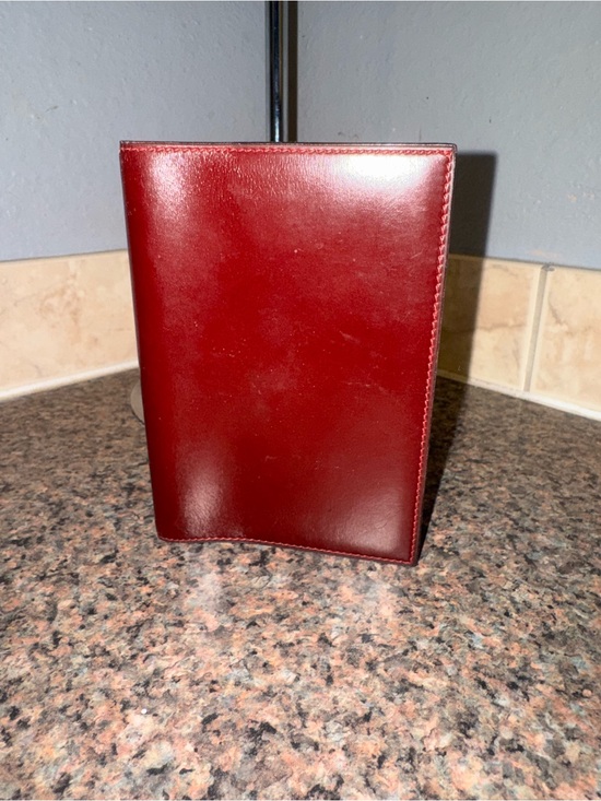 Hermes Accessories - Hermes Men's Leather Passport Cover in deep burgundy/rouge EUC